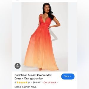 Sunset ombre dress